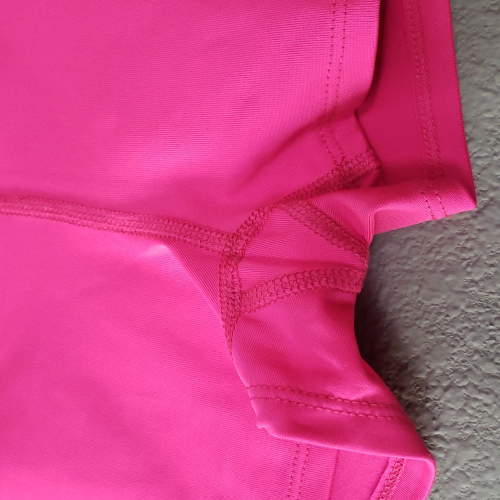 Reel Legends Girl's Swim Short - Hot Pink - Picture 3 of 6